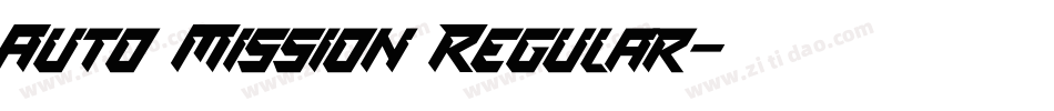 Auto Mission Regular字体转换